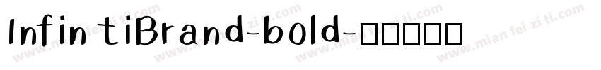 Infin tiBrand-bold字体转换